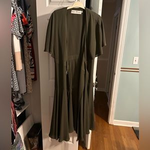 Olive green maxi dress